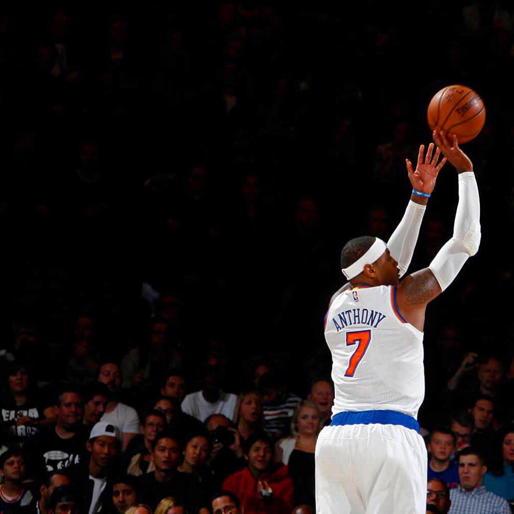 carmeloanthony's tweet photo. Season starts now. #DestiNY #KnicksTape #StayMe7o https://t.co/fHF6CVzmZF