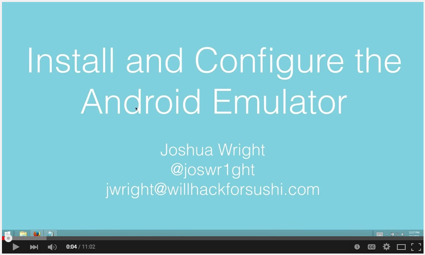 SANSOffensive's tweet photo. .#SANSHowToVideo
@joswr1ght shows how: Install & Configure Android Emulator
Watch (11min): https://t.co/1H8m1VNFLb https://t.co/JGtqldMSab