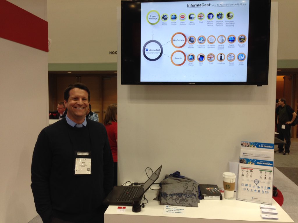 andygorski's tweet photo. Notify  “everyone” quickly and efficiently?  Stop at Booth 1802 and check out #Singlewire &amp; #CDWCollab!  #CDWGetsEDU https://t.co/WxiUP3x1i0