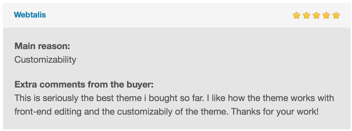 lumbermandesign's tweet photo. This is seriously the best theme I bought so far! #userfeedback @seowptheme See it here: https://t.co/WxJFUFfSzJ https://t.co/e2lBgQumOT