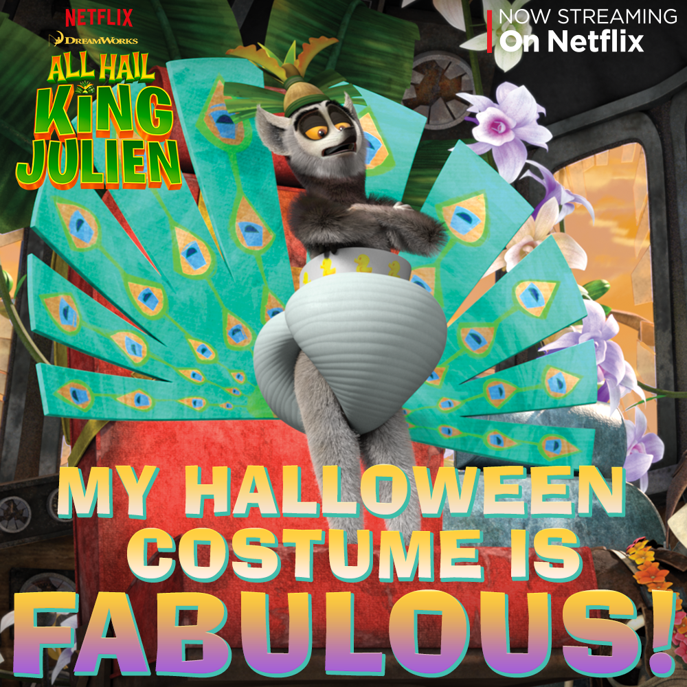 DreamWorks Animation on Twitter "King Julien is ready to strut his amazing Halloween costume to