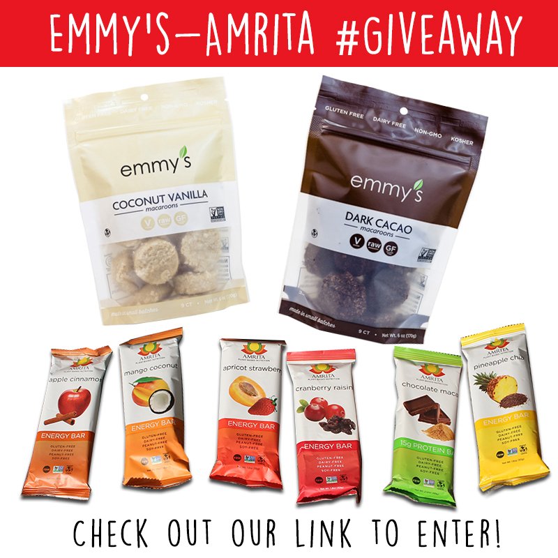 AMRITAbars's tweet photo. Win these awesome set of goodies from @emmysorganics and us! Click this link to enter: https://t.co/1GkyJ8eGah https://t.co/c9wtXhU6e9