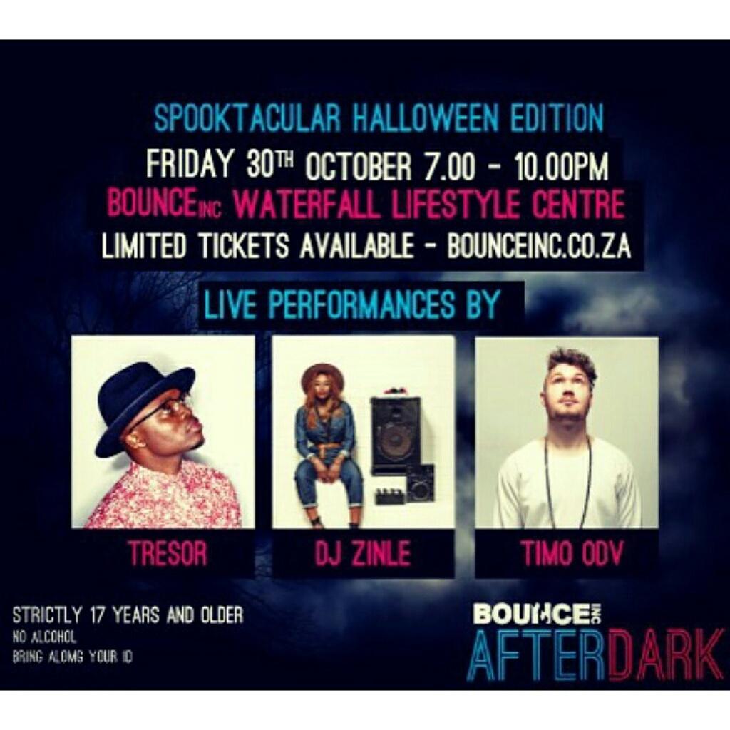 SteffiA_21's tweet photo. BOUNCE AFTERDARK!!! get your ticket for this Friday 30 October for the Spooktacular Halloween Edition #Bounceincssa https://t.co/pwLlwGRzHe