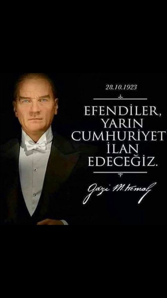 Yaşasın Cumhuriyet. #cumhuriyetbayraminizkutluolsun #29Ekim