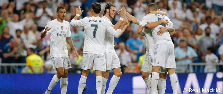realmadriden's tweet photo. Can you name the seven players who've already scored for us this season? ⚽

🎥: https://t.co/BFUk0NyxRF

#HalaMadrid https://t.co/Jv0ZX53Rx0