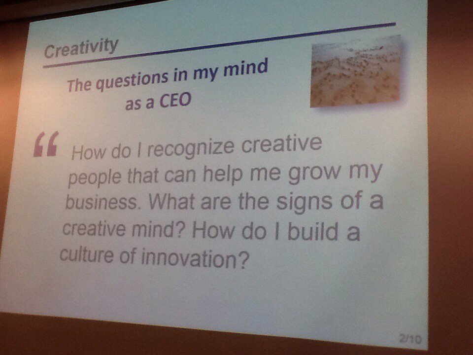 I_am_rubyyoung's tweet photo. @marccastel shares his thoughts on creativity at #barriebizweek https://t.co/DVvXk7CGXW