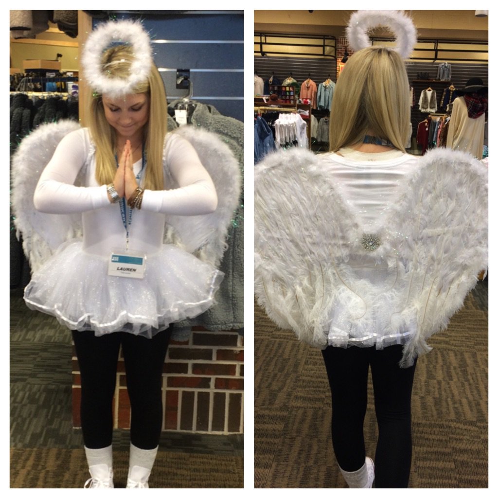 Kinnucans's tweet photo. Lauren as an Angel, Athens, GA. https://t.co/7Nl7UgEgOp