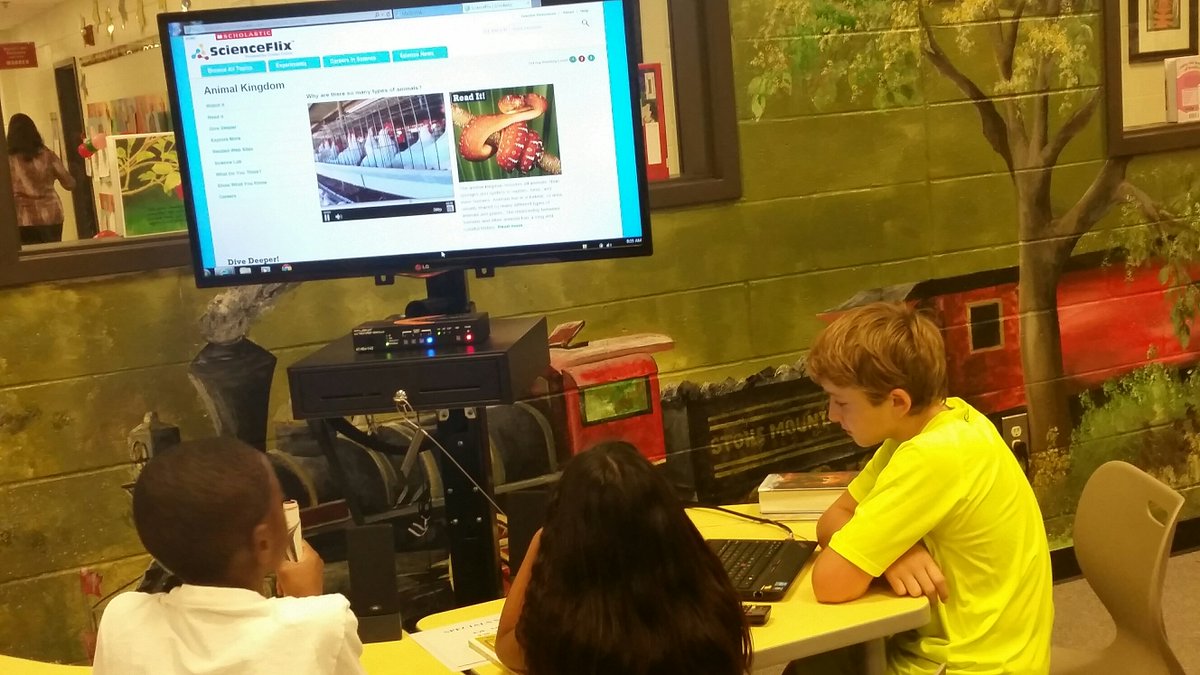 bookstalker01's tweet photo. Love when technology wows the kids beyond their expectation! @Scholastic #scienceflix #gcpslearningspaces https://t.co/3mCMV4KSVY