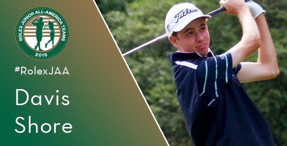 AJGAGolf's tweet photo. 1st-team #RolexJAA D. Shore won #ToyotaMusicCity w/the 2nd-best score (-18) in AJGA history https://t.co/cdpOvv6Bj8 https://t.co/QSUag5hDci