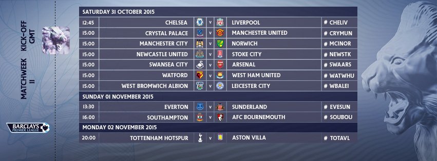 Chelsea and Liverpool kick-off an intriguing Matchweek 11...

Here's where you can tune in: bit.ly/schtw