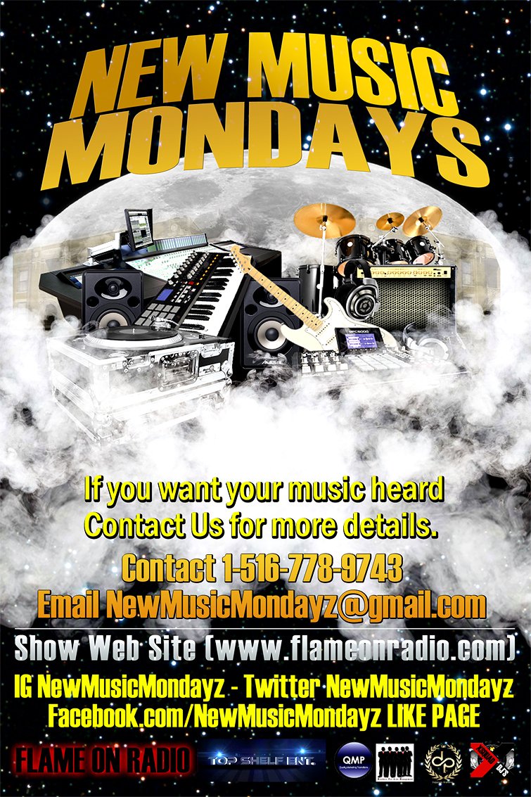 FlameOnRadio's tweet photo. Tune in 2 New Music Mondays w/ @THEREALGUSMO every Mon at 3pmcst on Flame On Radio Rap via @tunein #FlameOn https://t.co/m7OdnIJeTV
