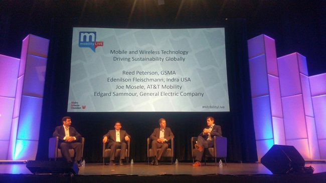 .<a href="/GSMA/">GSMA</a>'s Reed Peterson leads panel session <a href="/MobilityLive/">Mobility LIVE! 2016</a> #MobilityLive #m360NA @att <a href="/IndraCompany/">Indra</a> @generalelectric