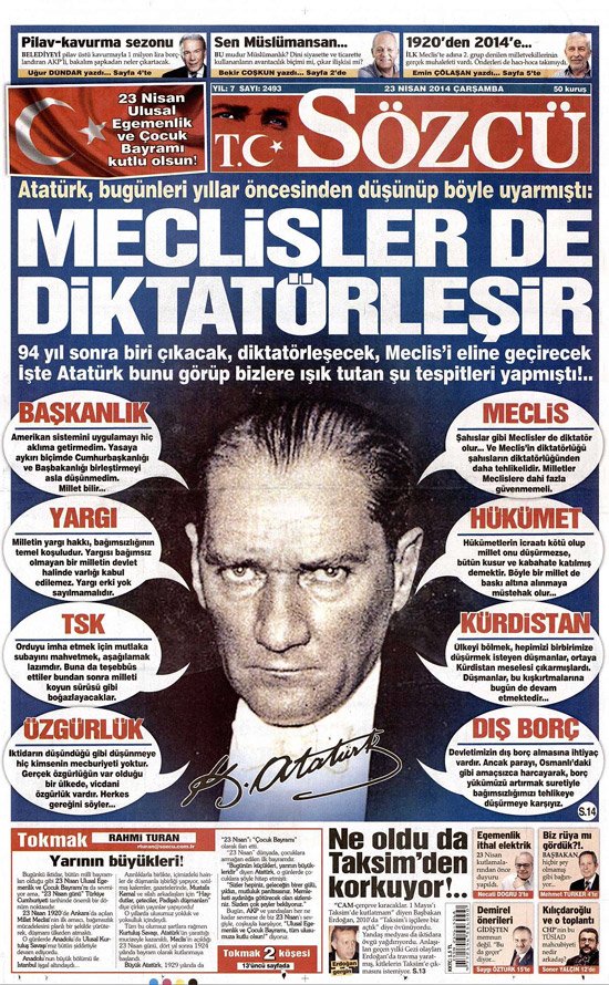 SozcuArsiv's tweet photo. Uzay çağına rağmen idrak edememişlerin aksine, Cumhuriyet'in kuruluşunda
tehdidi öngörebilen dahi liderdir Atatürk! https://t.co/pFYFZpkCpT