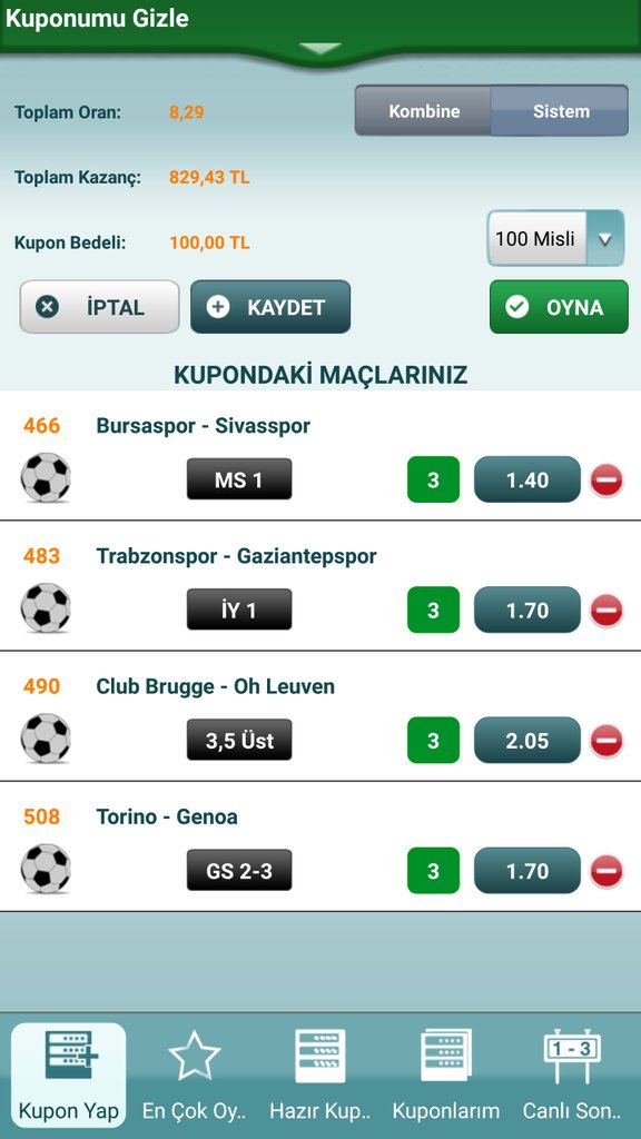 bankokupon24's tweet photo. GÜNÜN KUPONU. #iddaa #futbol #FUTBOLxESPN #kupon https://t.co/MhXRssxzoc