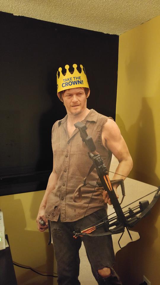 pilchert's tweet photo. Who knew Daryl Dixon was a #Royals fan! #TakeTheCrown @WalkingDead_AMC @AMCTalkingDead @kmbc https://t.co/22lR6KuFu5