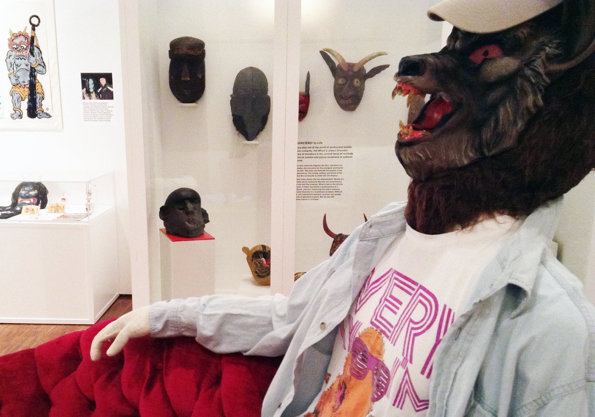 MathersMuseum's tweet photo. Check out the new exhibit everyone's howling about: MONSTERS! open today, 9am-4:30pm! #werewolfwednesday #halloween https://t.co/NYt4PPOKea