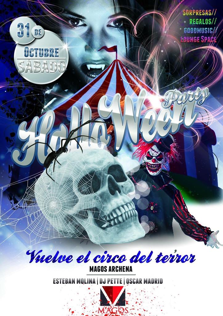 magosarchena's tweet photo. Este sábado ♏agos se disfrazará para aterrorizaros y haceros disfrutar de una auténtica noche de Hall🎃ween! https://t.co/obURhqKDiP