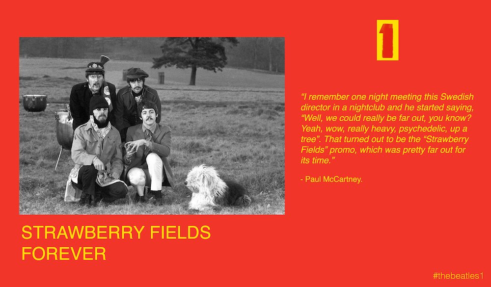 thebeatles's tweet photo. #thebeatles1 is the story of The Beatles - in video. 18: Strawberry Fields Forever... https://t.co/Jbv3xKviXo