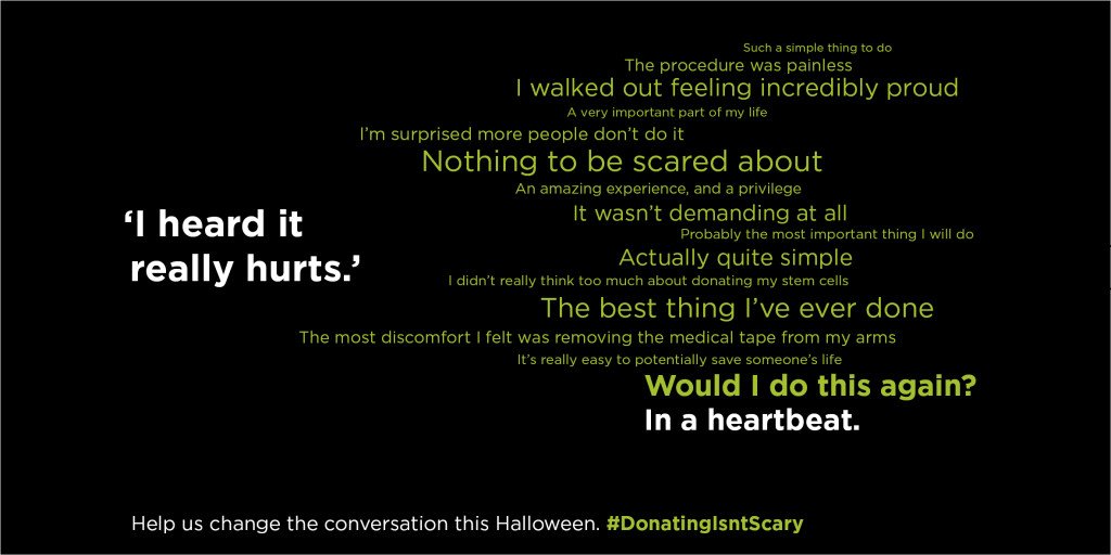 AnthonyNolan's tweet photo. We can save more lives if more people know that #DonatingIsntScary. Help us spread the word! https://t.co/SibfI52AiE https://t.co/yFZY61CthB