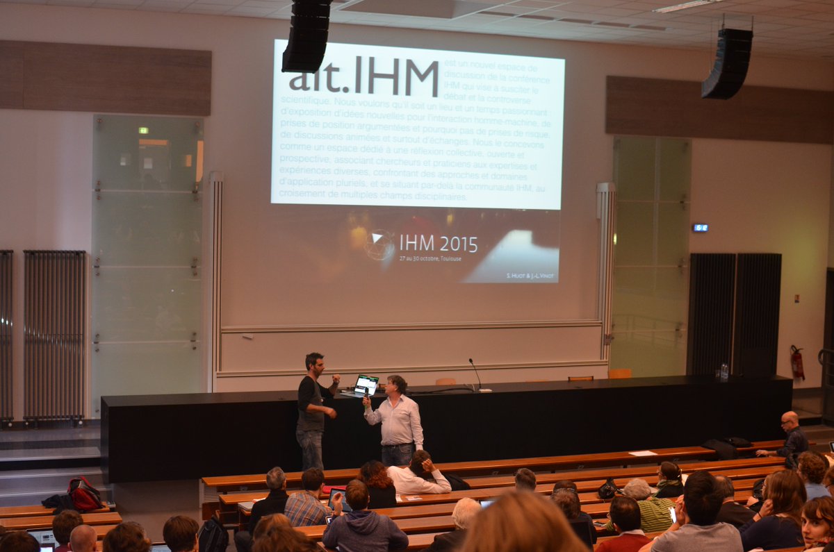 IHM_15's tweet photo. Nouveauté à IHM'15 : Alt IHM et c'est maintenant !!! https://t.co/ip0jxs5Cby