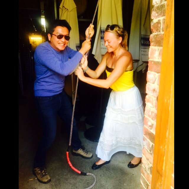 Wine o'clock! 🍷#jbt15 @wirrawirrawines <a href="/bad_wombat/">badwombat</a> <a href="/jamesbusbytrav/">Tim Wildman MW</a> <a href="/TimWildmanMW/">Tim Wildman MW</a>