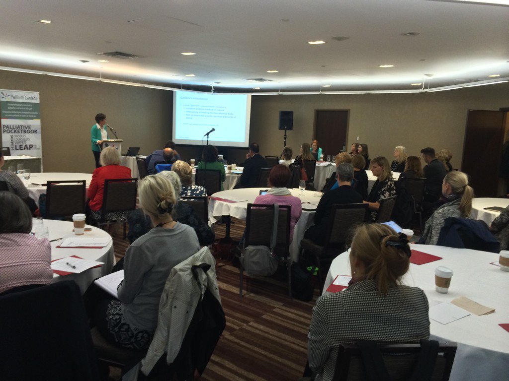 palliumcanada's tweet photo. Lock the doors! We have a room full of Compassionate Communities early adopters at #CCsym2015 https://t.co/Dh4FO01WYc