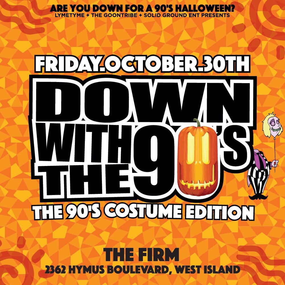 lymetyme's tweet photo. We're just 2 sleeps away from the Halloween edition of Down With the 90's. Tix available at https://t.co/VrSieAntfj! https://t.co/osrG5v75Bd