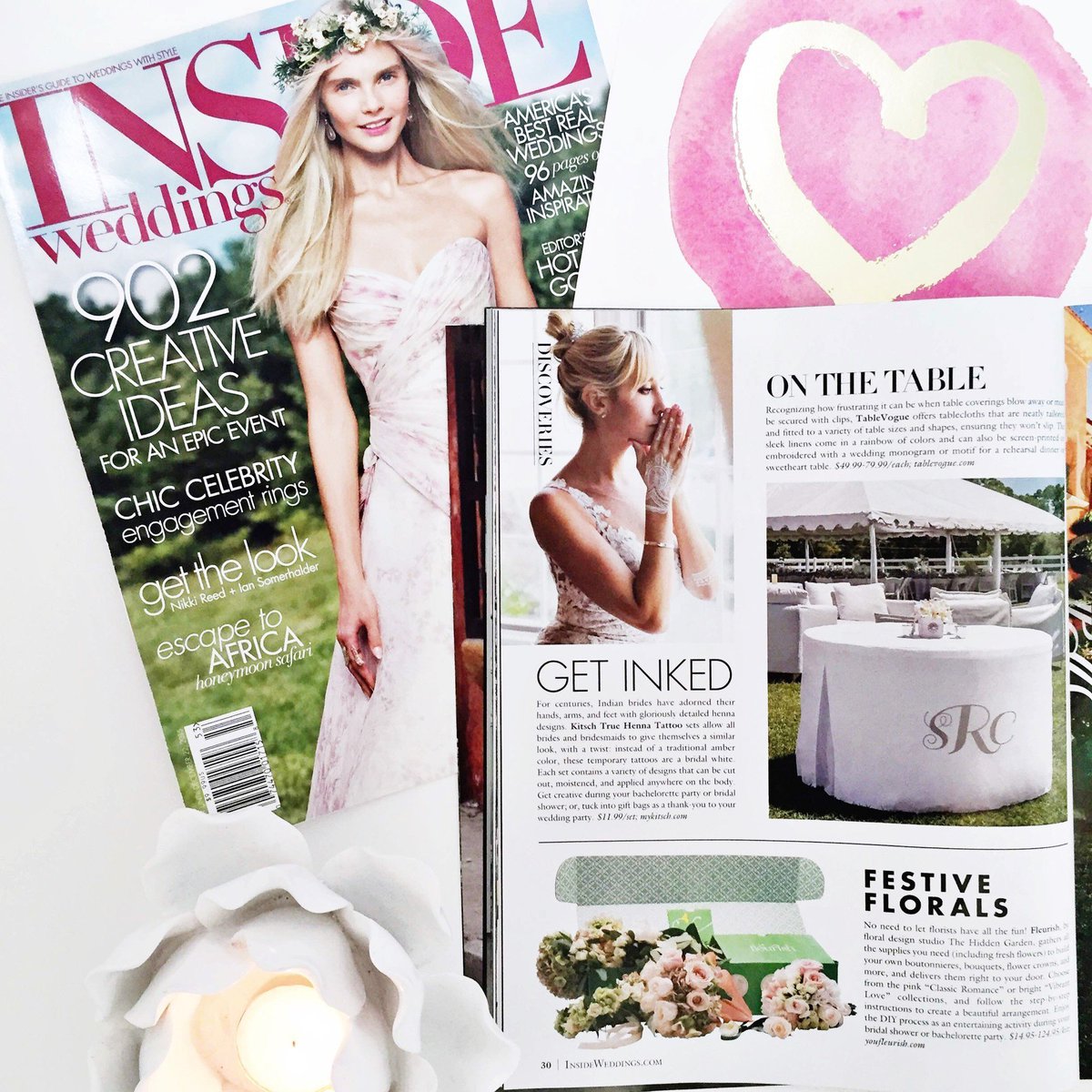 leilaklewis's tweet photo. Look who's in @insideweddings! So excited about this amazing #clienthit for @youfleurish! #weddingpr https://t.co/OuPIwTBeRc