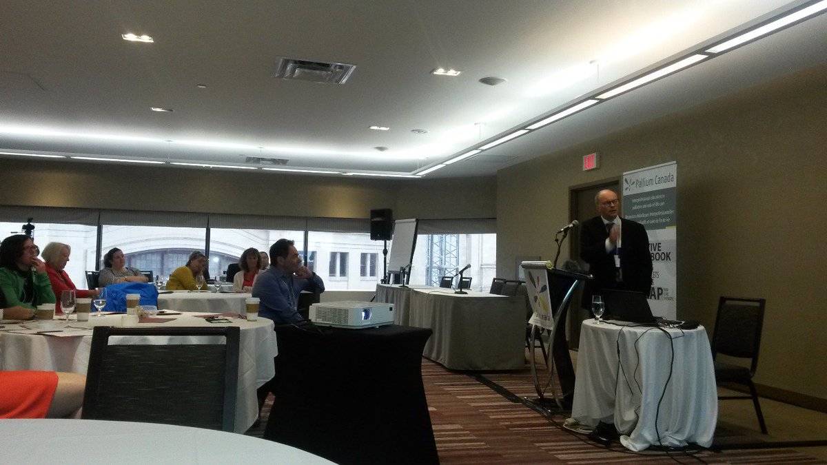 ngravelleray's tweet photo. Dr. Ross Upshur presents the case for palliative care @palliumcanada symposium https://t.co/RIti3e3SSC