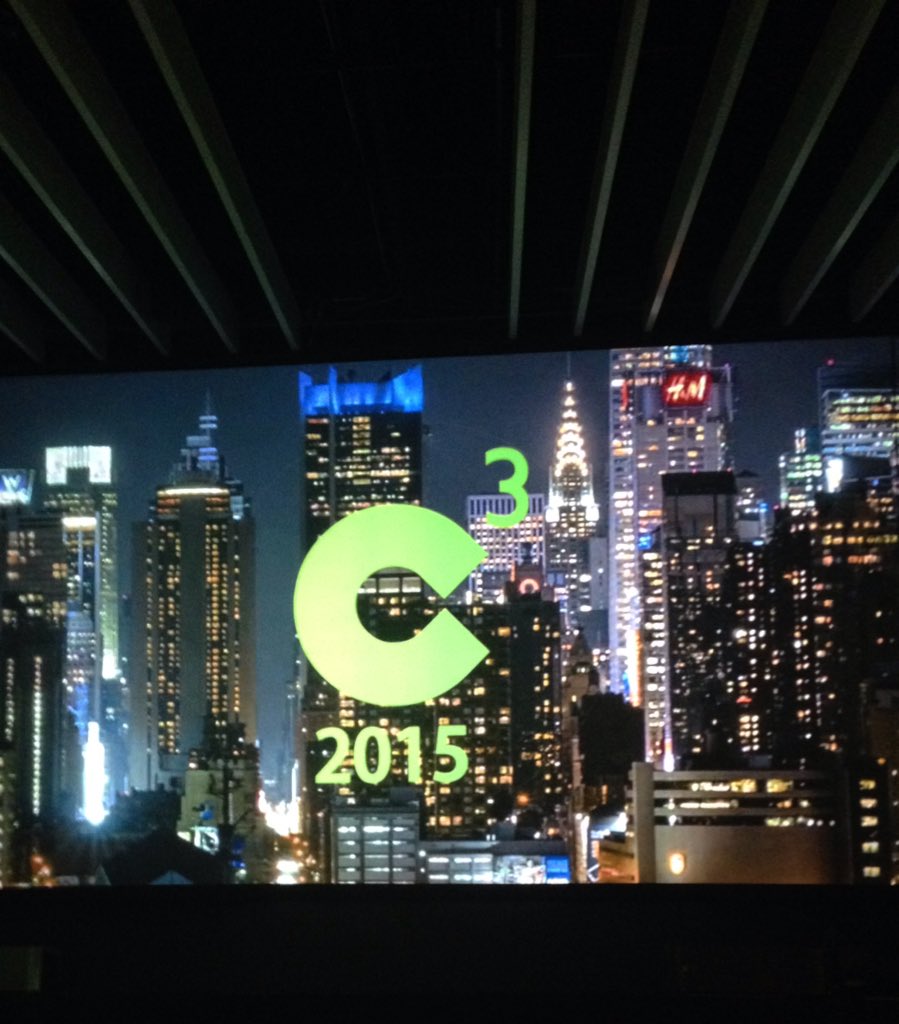 sramloch's tweet photo. I am PUMPED to be at this year's #C3NY conference! https://t.co/4CE5P8dDnJ