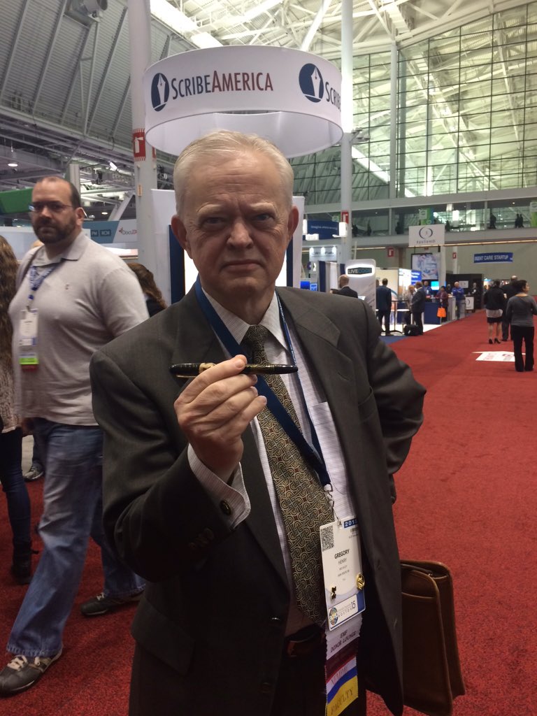 epmonthly's tweet photo. Get ready for #greghenry at #ACEP15 #epmacep15: starting now. "No one ever said a blog was mightier than the sword" https://t.co/dKcarEpVE9