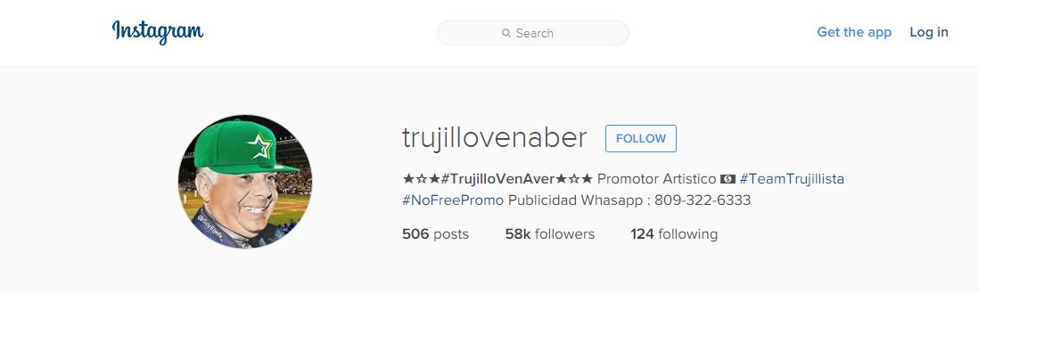 Sigan a TrujilloVenABer en Instagram. Buenas fotos.

(No tiene nada que ver con <a href="/SoyElJefe_/">SOY EL JEFE.</a> el solo usa el avatar)