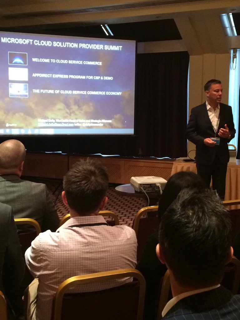 ElliotDCurtis's tweet photo. .@AppDirect talks the future of cloud service commerce #cspsummit https://t.co/BFhrnFCYuT