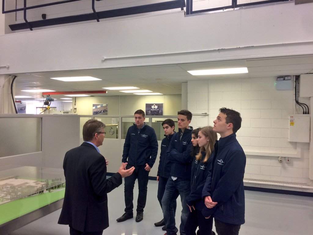 We have some of our <a href="/Randstad/">Randstad</a> #EngineeringAcademy students at the Williams factory today for a look around