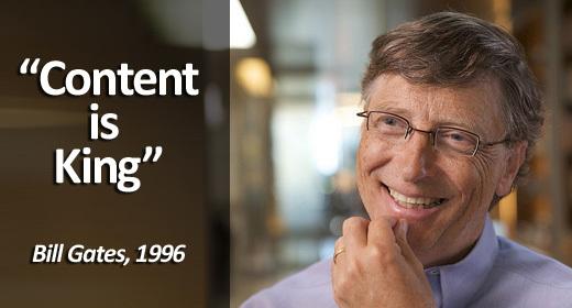 Happy 65th birthday to Bill Gates. Your \"Content is King\" quote was truly inspired.  