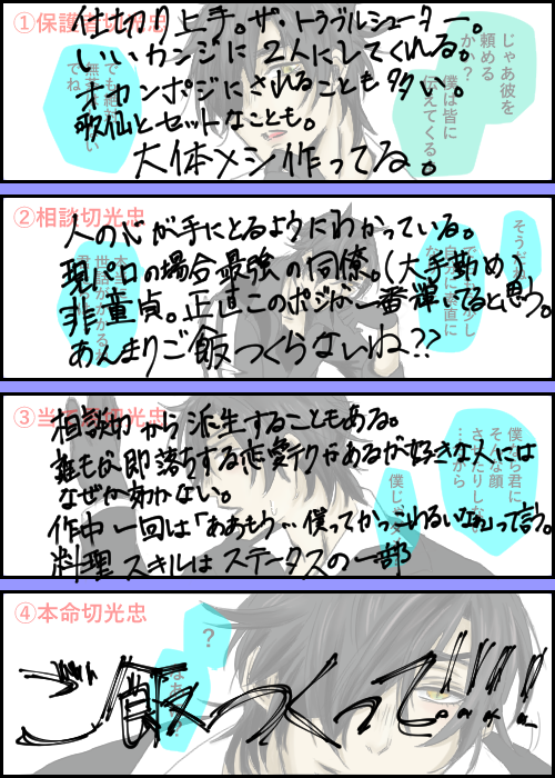 @clickkk 
独断と偏見に塗れた二次創作における燭台切光忠まとめ。
いつもお世話になってます!!!!!!!!! 