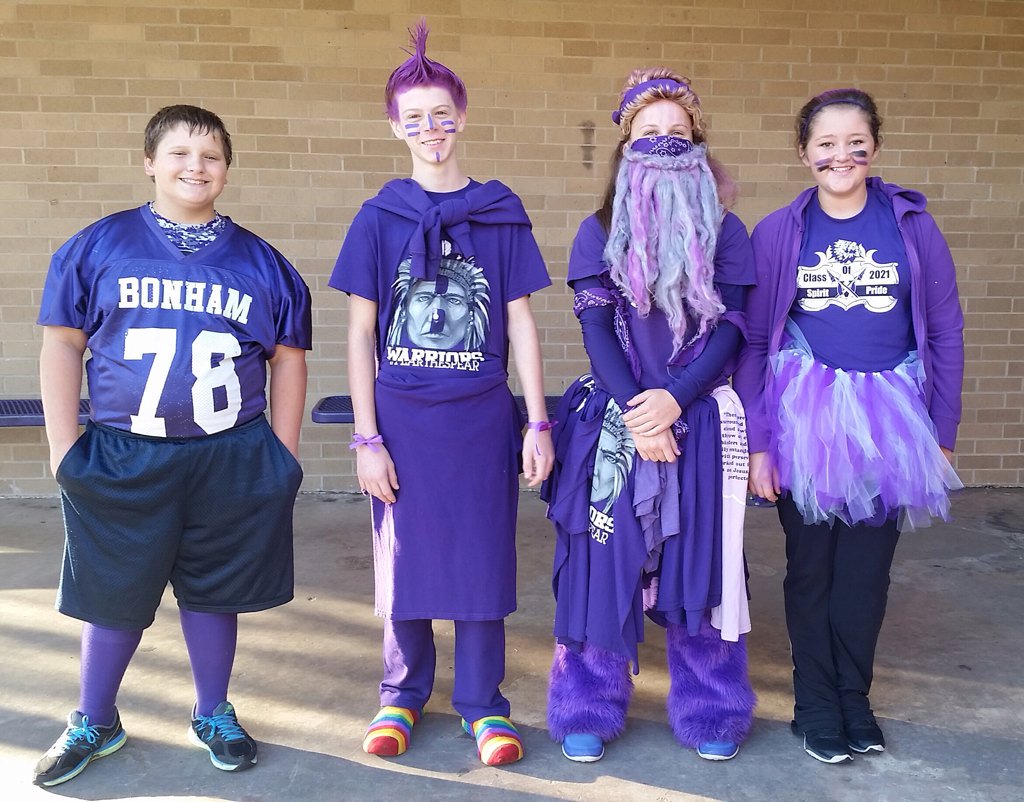 BJHLadyIndians's tweet photo. Congrats to our spirited LHR students who were "PURPLEST" for "Indians Against Drugs" Day. #RedRibbonWeek https://t.co/N8BjllV5f0