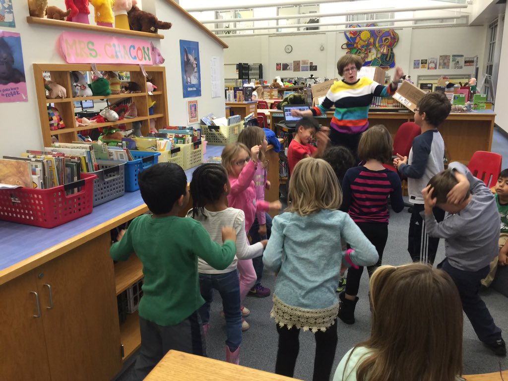 HugglerKelly's tweet photo. The monster mash. Is your library this fun? https://t.co/6HavdG5Mtn