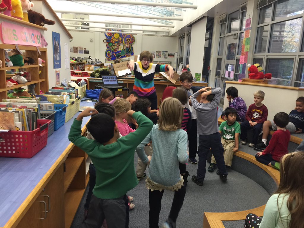 HugglerKelly's tweet photo. The monster mash. Is your library this fun? https://t.co/6HavdG5Mtn