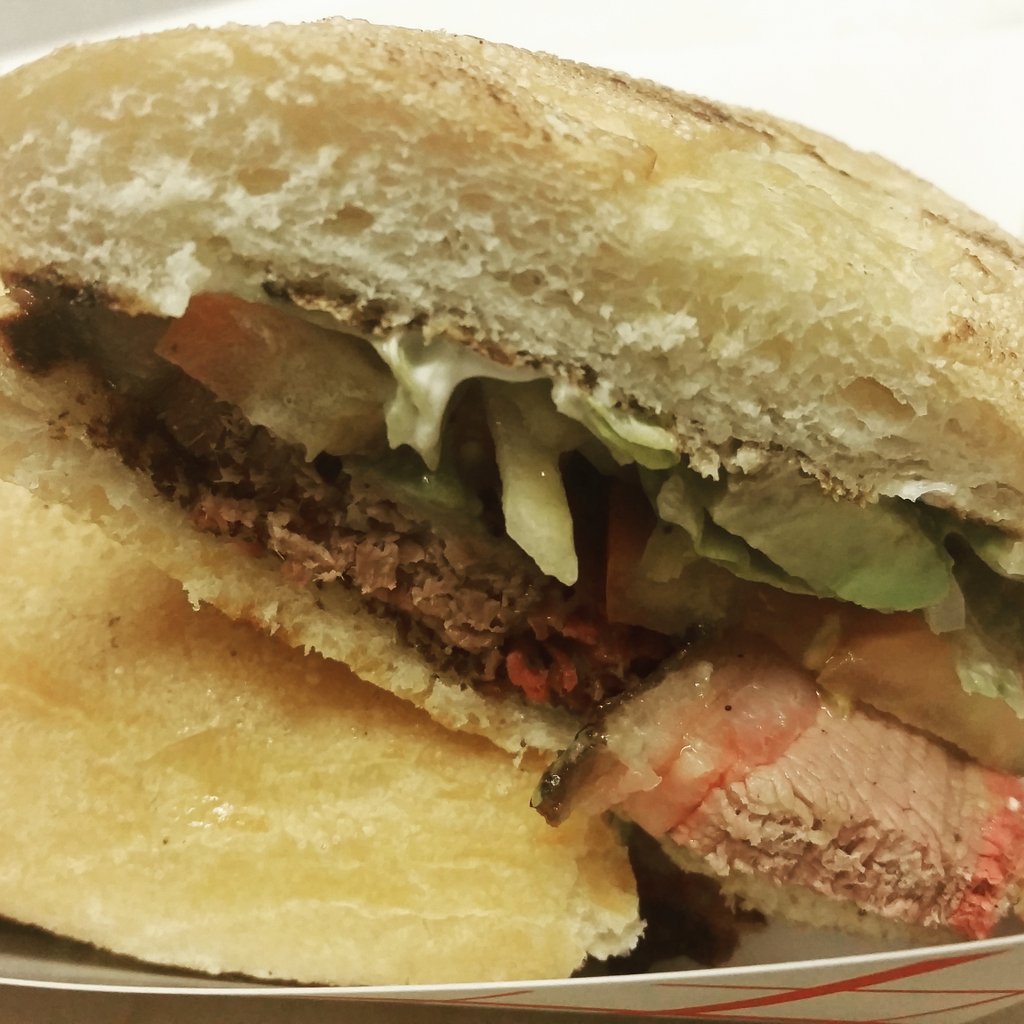 PitmasterEMO's tweet photo. Brisket Torta @kingshwybnq https://t.co/zZ5ZDYEu7g
