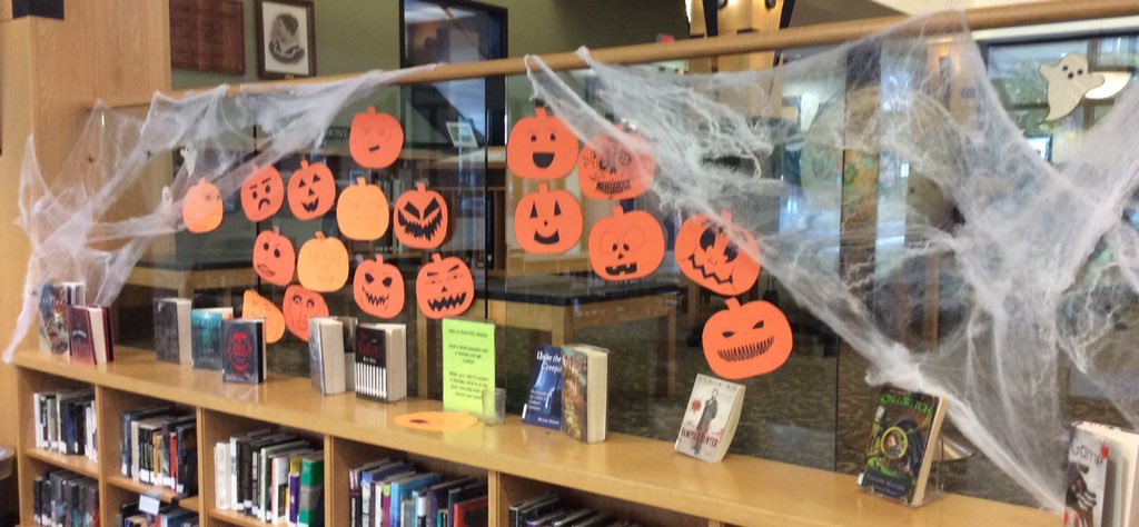 StJAcademy's tweet photo. There's still time to stop by the #library and decorate your own Jack-O-Lantern! #Halloween #ItCameFromTheLibrary https://t.co/2JzTjgmKeU