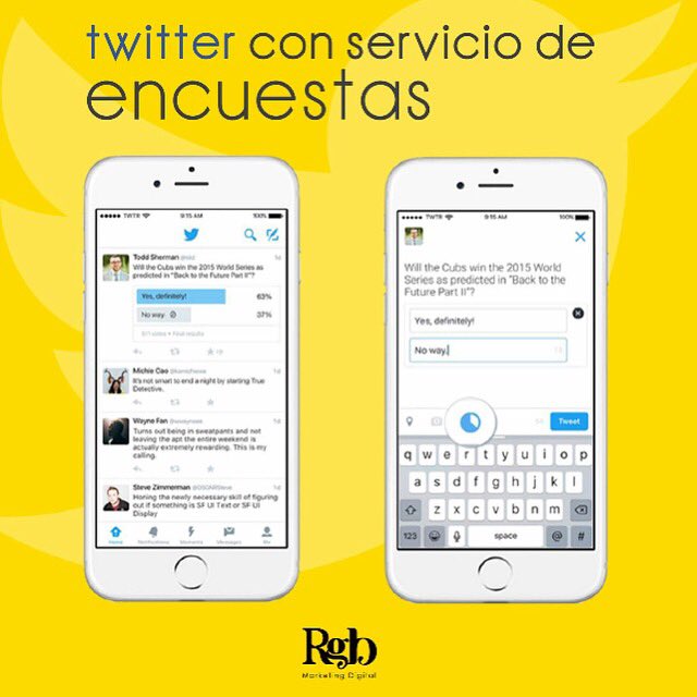 RGBMarketingD's tweet photo. #Twitter permite a los usuarios realizar encuestas en sus perfiles en un tuit. #RgbInforma https://t.co/cCCJJ7mVLX