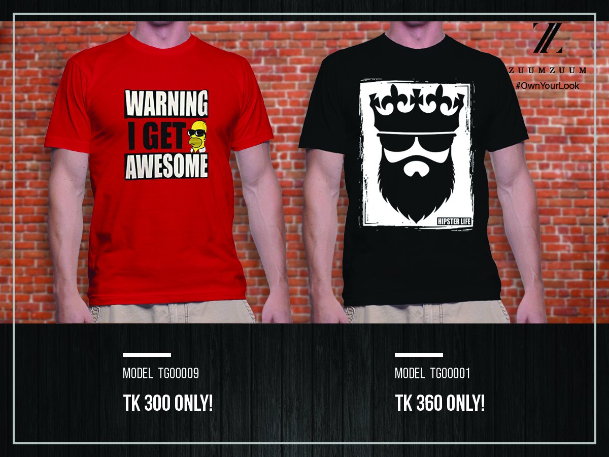 ZuumZM's tweet photo. Leave a mark on style with these trendy tees! https://t.co/Io1f8qjfyB
#OwnYourLook #ZuumZuum #ShopOnline https://t.co/brVR4tQElt