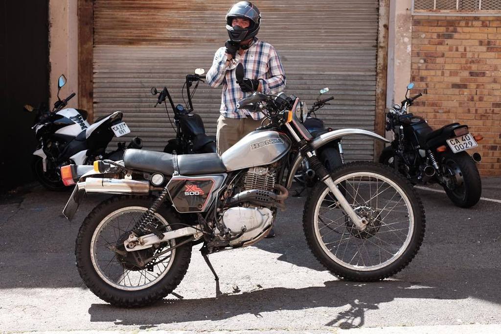 Woodstock Moto Co Justin And His New To Him Honda Xl500 Capetown Scrambler Thumper Bigsingle Bwaaarp T Co 2tsbtnigzc