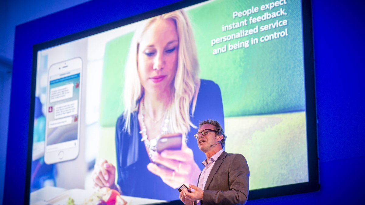PhilipsLiveFrom's tweet photo. We want to put the patient in the driver’s seat to choose the best doctor… anywhere. @jeroentas  #innovationandyou https://t.co/CNUPXvWzV0