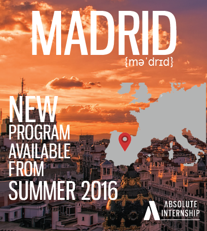 EssexAbroad's tweet image. Check out the new internship opportunities in Madrid with @AbsoluteInterns. Could this be you next summer?