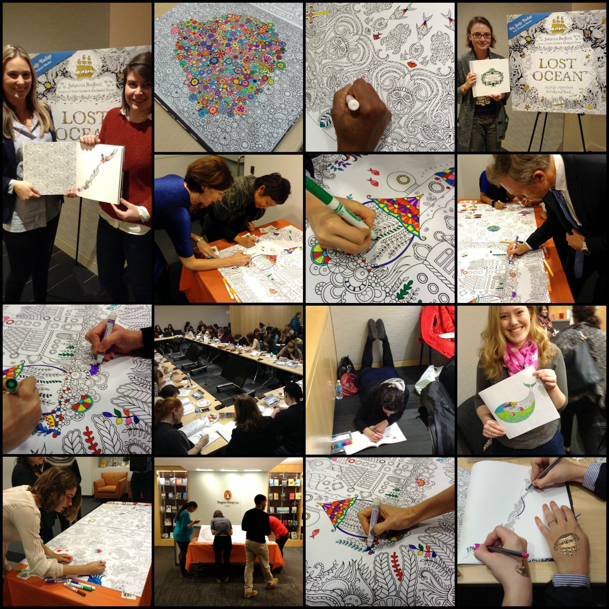 PenguinBooks's tweet photo. Still recovering from #GlobalColoringDay! Share pics from your celebration - here are ours: https://t.co/PQzjgtlUk1 https://t.co/FLYG1LN8HU