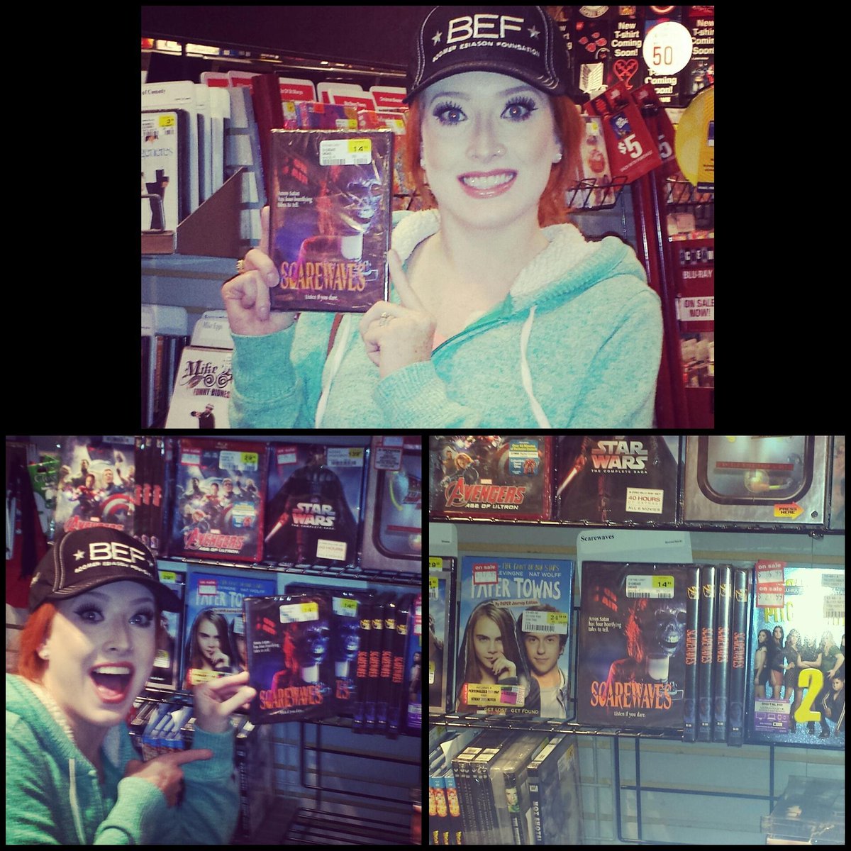 christynicole65's tweet photo. I had a small part in the movie #Scarewaves. It was released yesterday & is available in #FYE & #Suncoast stores! https://t.co/igzCX7VapQ
