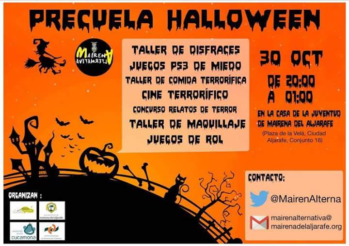 mairenAlterna's tweet photo. No te pierdas este viernes la precuela de halloween! @KoalaUrbano @Mairena_Joven @aljarafegratis @Aljarafeando https://t.co/vCZ4UrQ3J3