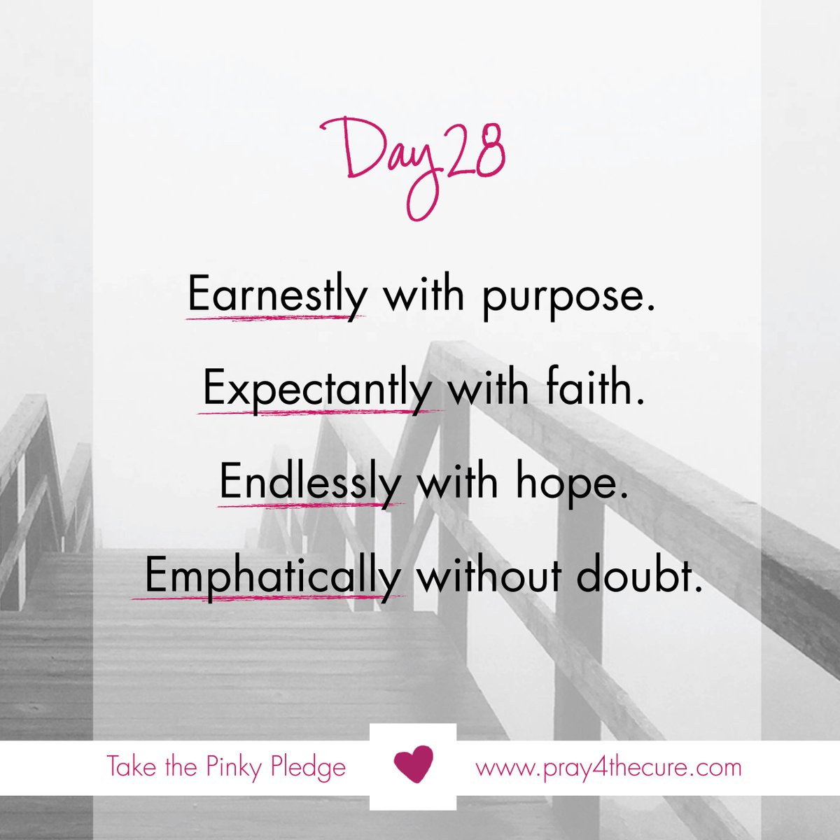 That's how we #pray4thecure. #breastcancer